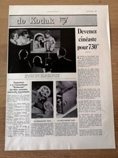 Publicité 1935 Kodascope huit