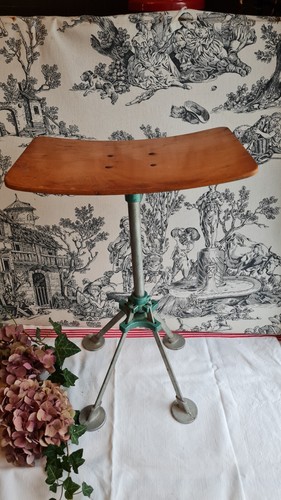 Ancien tabouret bois fer - ancien, et