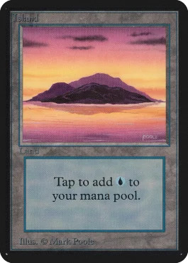 Magic mtg island - magic, alpha