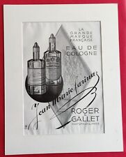 Publicité de presse: 1931 Parfum Cologne Jean Marie FARINA  ROGER & GALLET 1931