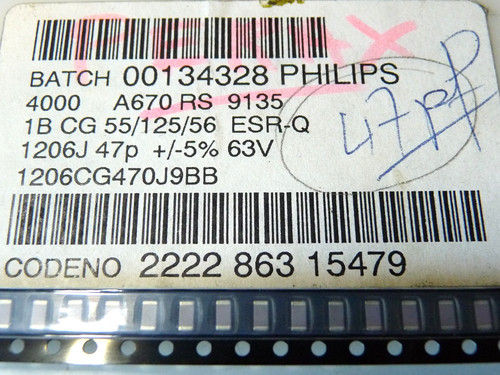 50x 47pf 63v - 63v, np0