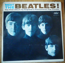 Meet The Beatles Vinyl Capitol T 2047 Made in U.S.A. Bien Lire les Détails