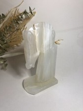 Décoration tête de cheval en ONYX blanc - Serre-livres