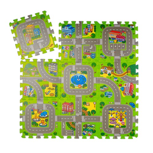 Tapis circuit puzzle - , de