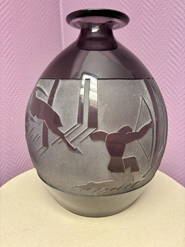 Grand vase art déco signé - art,