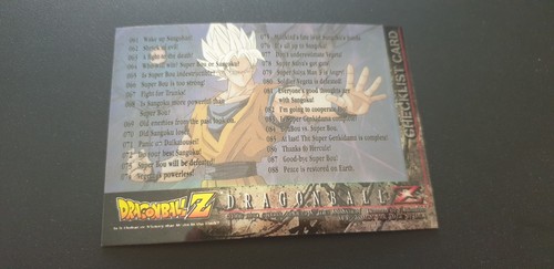 Carte dragon ball dbz - z,
