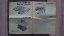 Brochure tarifaire : Scie circulaire 616 et toupie 626 - 1968