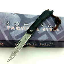 Couteau Damas Pliant Manche