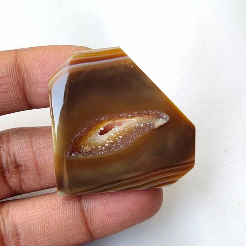 Agate onyx marron - agate,