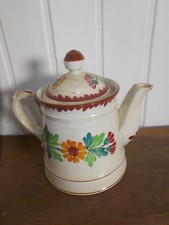 Cafetière Décor Colmar Faïence de Sarreguemines Utzschneider & Cie