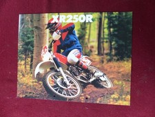 Prospectus catalogue  Moto : HONDA XR 250 R  / 1986