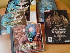 LOT de  4 jeux vidéos PC LES CHEVALIERS DE BAPHOMET