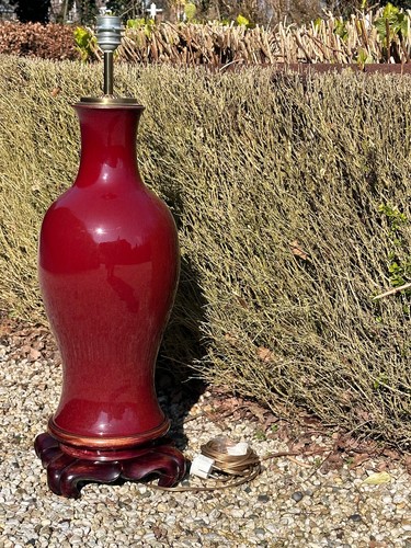 Vase lampe chinoise sang - vase,