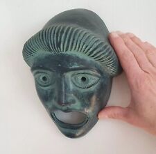 ancien masque sculpture grec ceramique terre cuite made in greece