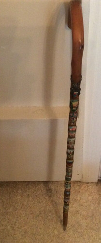 Ancienne canne bois baton - canne,