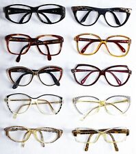 Lot 10 Vintage 70/80 Frames Glasses CHANEL DIOR YSL AZZARO RICCI LANCEL TORRENTE
