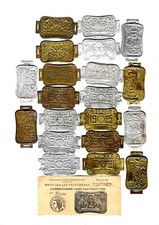 IMPORTANT LOT DE 21 PLAQUES