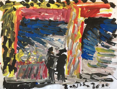 Art brut signature - , illisible