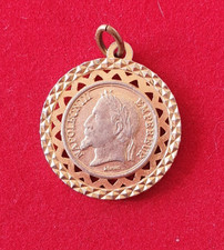 MEDAILLON PENDENTIF - NAPOLEON III EMPEREUR PIECE