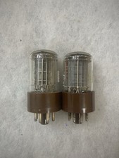 Standard 33S29B 6SL7 5691 plaque noire triple mica assorti paire testée NOS