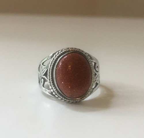 Bague argent pierre semi - argent,