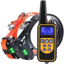 2 Colliers de dressage électrique pour chien Collier Anti Aboiement Entrainement