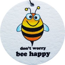 Desodorisant De Voiture DON'T WORRY BEE HAPPY (Cadeau bas de Noel)