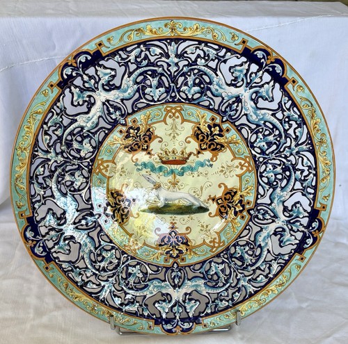 Grand plat faience blois - plat, de