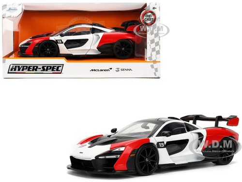 Mclaren senna red white - red,