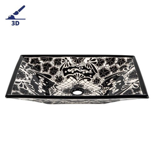 Vasque mexicaine noire