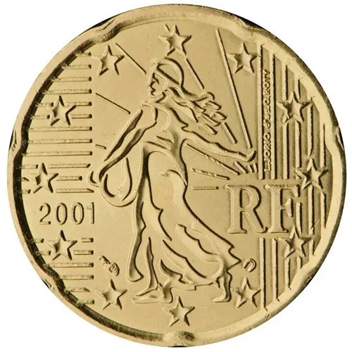 Euro france 2001 - 20, centimes
