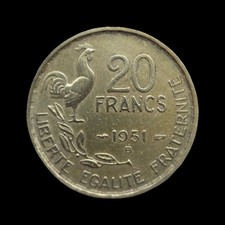 Pièce 20 Francs Guiraud 1951