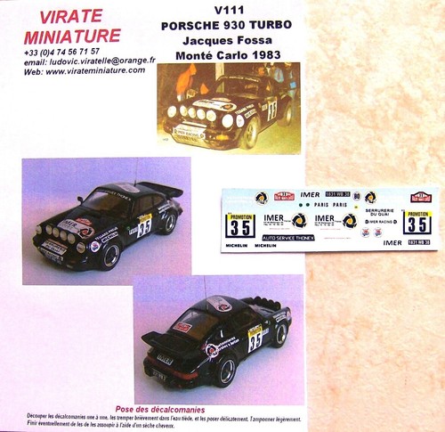 V111 porsche 930 turbo rallye - porsche,