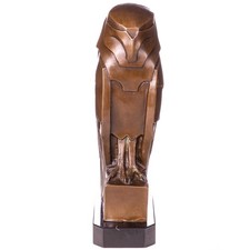 Statue hibou bronze art - en,