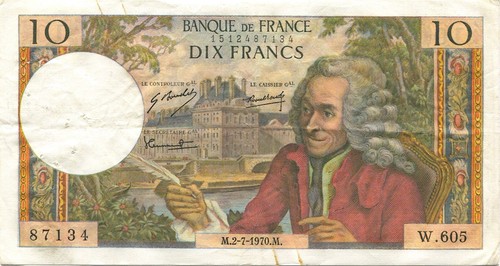 France billet francs - billet, 10