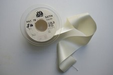 RUBAN SATIN DOUBLE FACE ECRU
