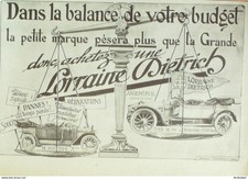 Publicite Auto Lorraine Dietrich 12HP 1932