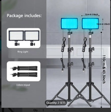 2pack Vloging Photo Studio LED