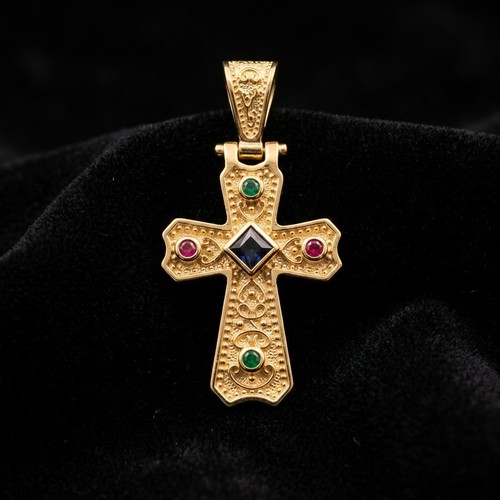 Pendentif croix byzantine