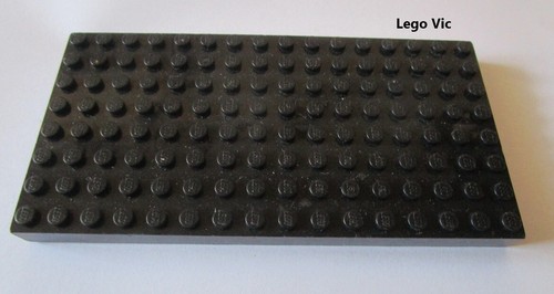 Lego 4204 brick 8x16 - 4204, black