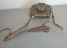Ancien Etui  Sacoche Cuir Marron Appareil Photo LEIKA