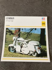 CARTE FICHE MOTO collection ATLAS  CUSHMAN 350 SUPER EAGLE
