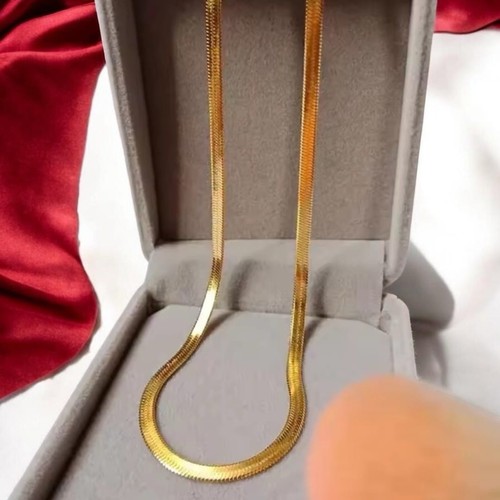 Collier chaîne plaqué 18 - or,