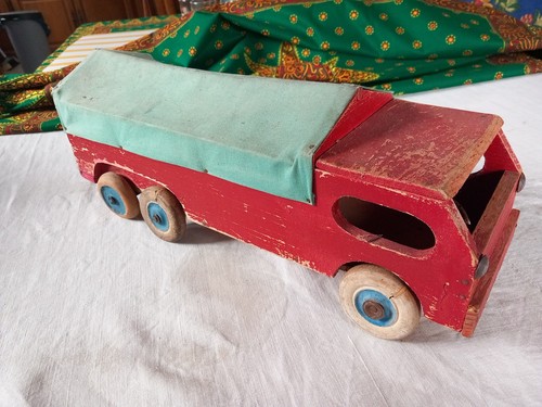 Camion ancien bois jouet - camion,