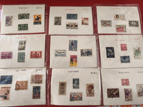 Lot ancien timbres - lot,