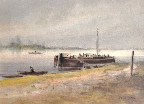 Belle peinture marine - marine, fluviale