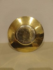 16,3 Cm/ANCIENNE GRANDE PATENE/ARGENT VERMEIL POINÇONS/120 gr/LEGERES USURES/IHS