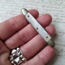 Couteau de Poche Miniature Canif Ancien 1900 Antique French MOP Knife