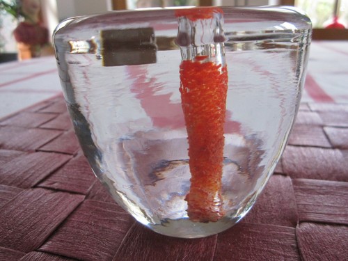 Vase cristal midcentury - vase,