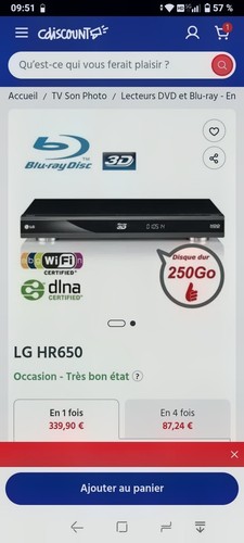 Lecteur blu ray - lecteur, 3d